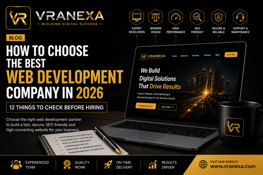 How to Choose the Best Web Development Company in 2026: 12 Things to Check Before Hiring